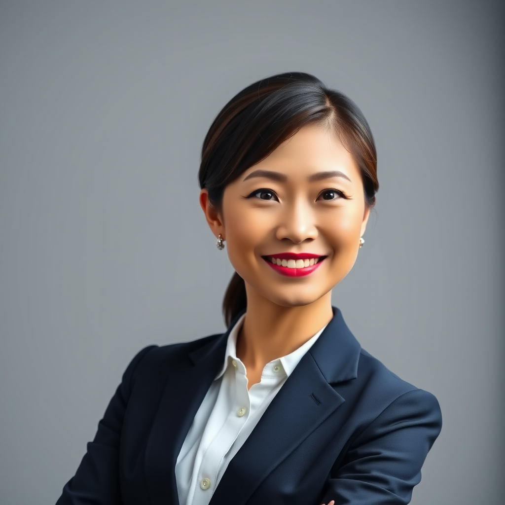 Professional headshot of Sarah Chen, Chief Executive Officer, wearing business attire with a confident smile, against a neutral background