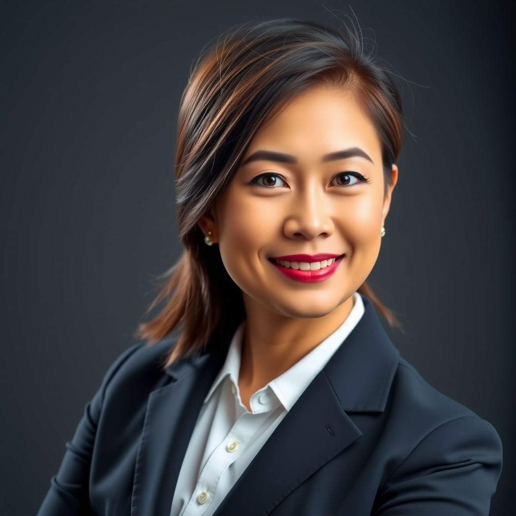 Professional headshot of Patricia Lee, Account Management Specialist, in professional business attire with a confident expression, studio lighting